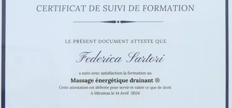 Photo numéro 1 de la galerie de Federica Sartori : Naturopathe à Roiffieux. Prendre RDV
