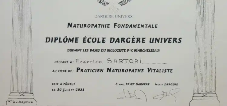 Photo numéro 2 de la galerie de Federica Sartori : Naturopathe à Roiffieux. Prendre RDV