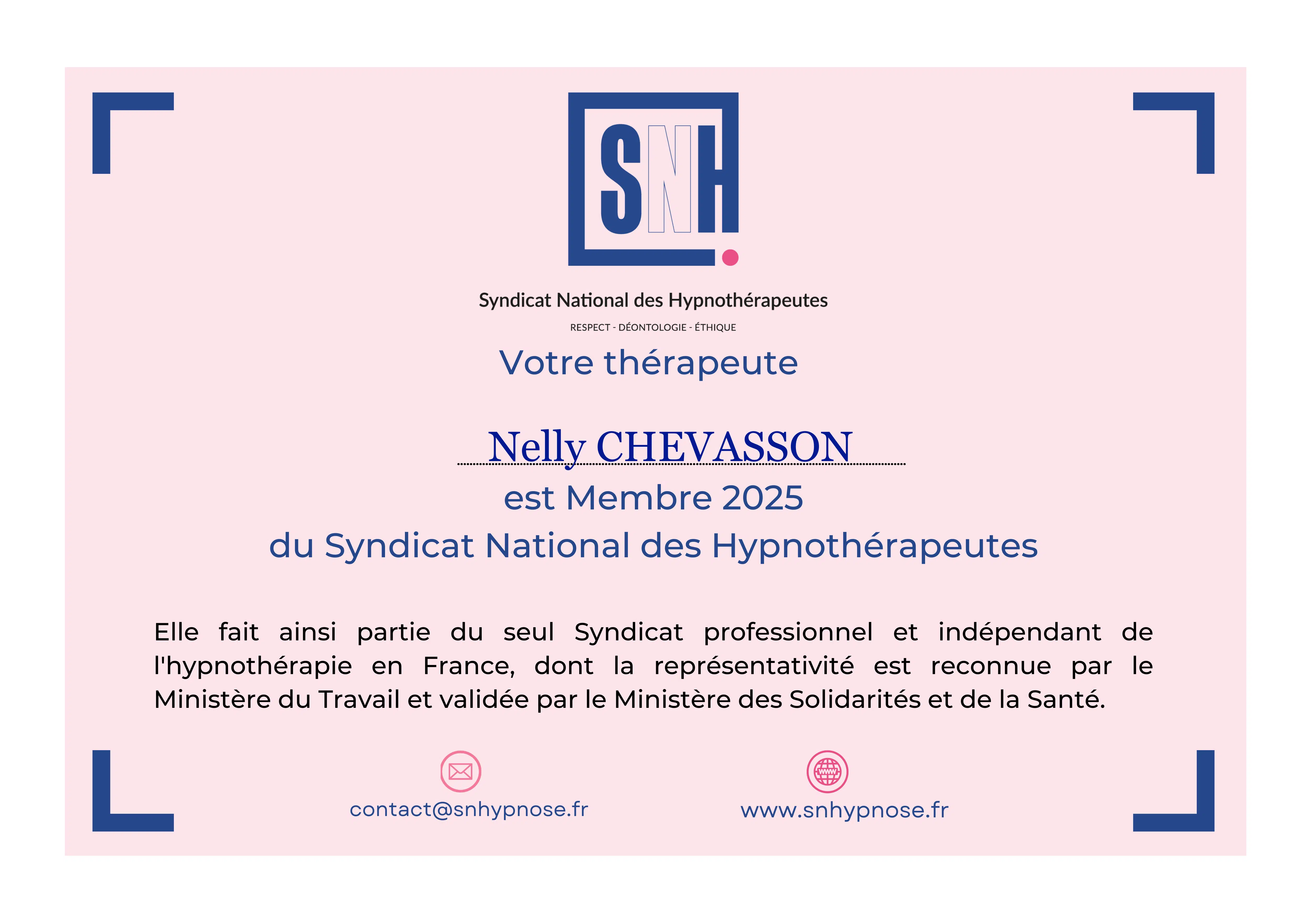 Photo numéro 5 de la galerie de Nelly CHEVASSON : Hypnothérapeute à Dijon. Prendre RDV