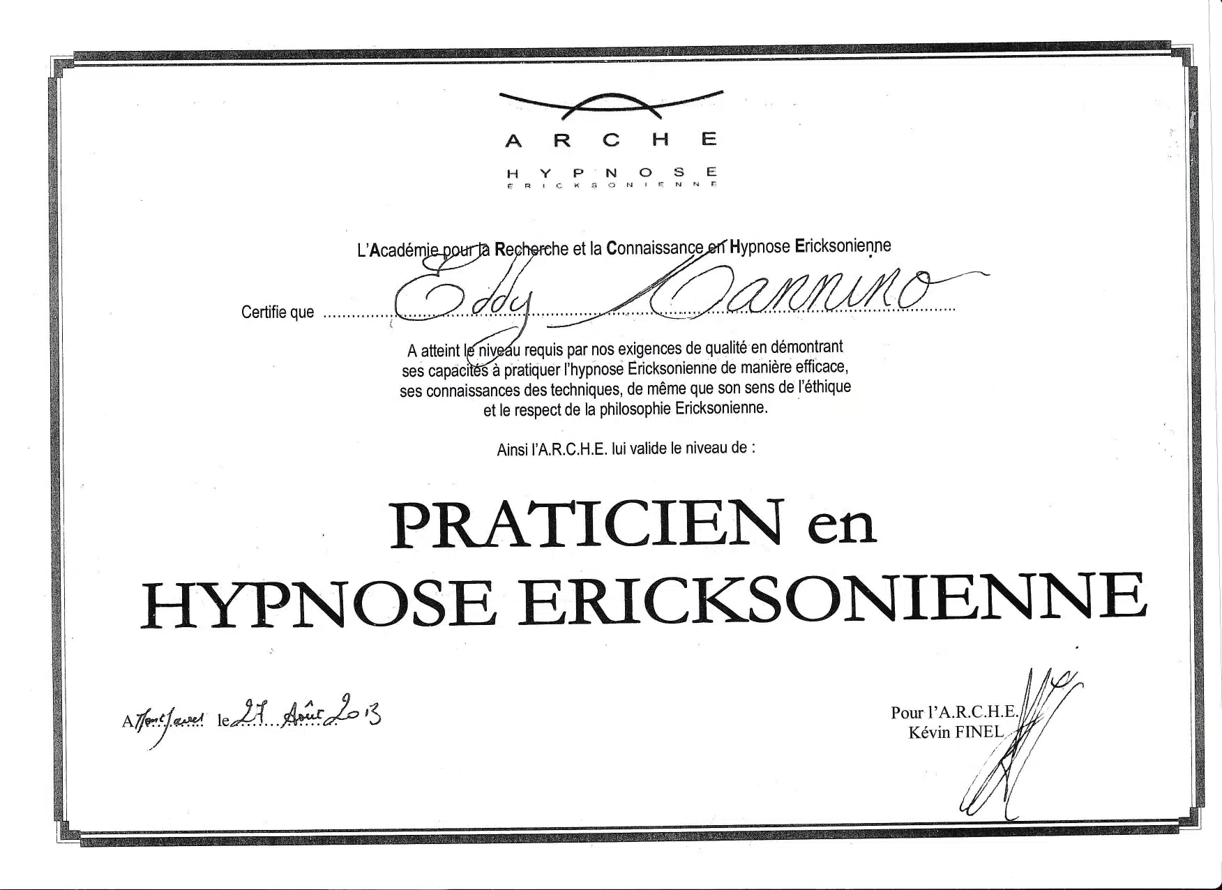 Photo numéro 2 de la galerie de Eddy Mannino : Hypnothérapeute à Valence. Prendre RDV
