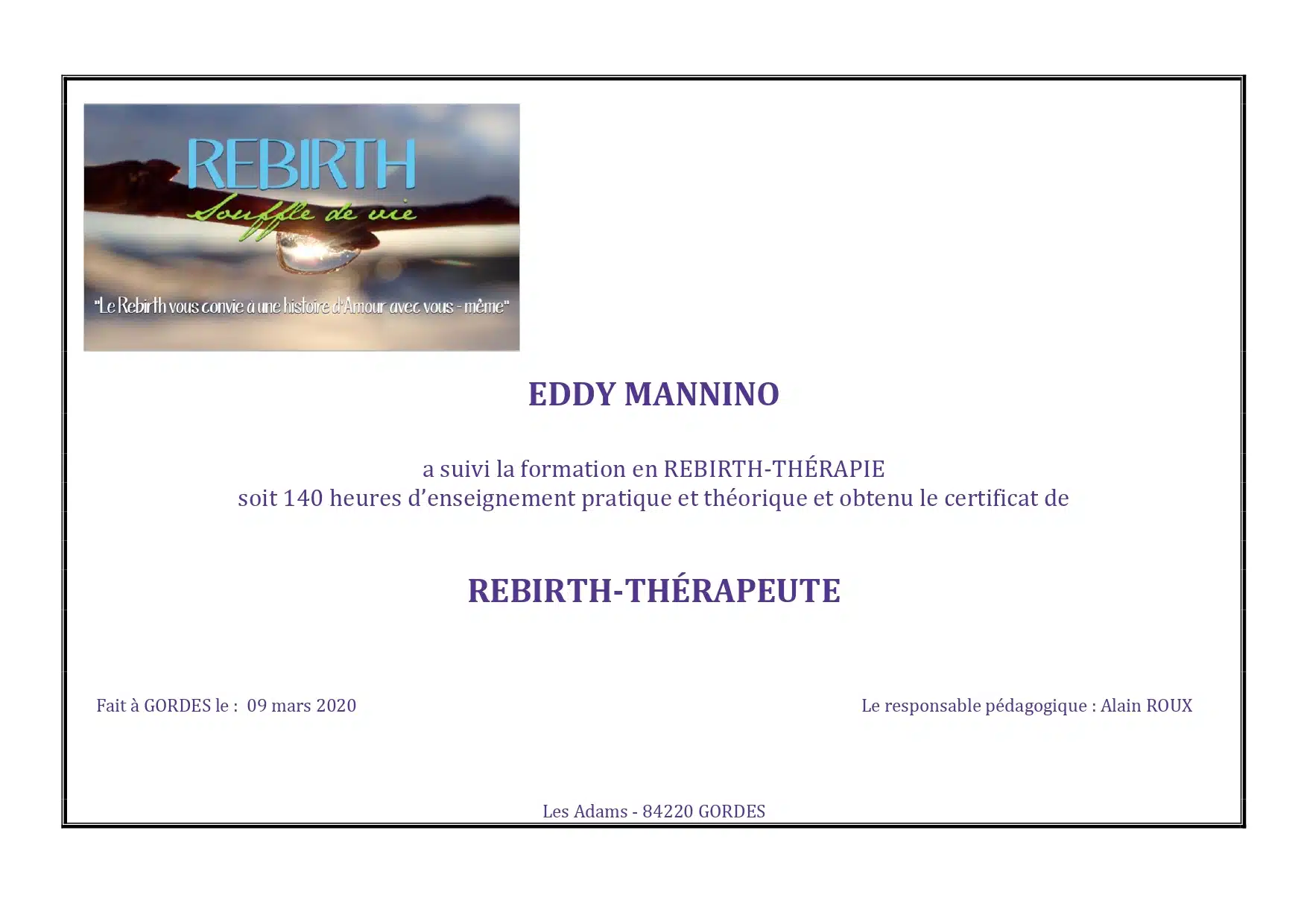 Photo numéro 4 de la galerie de Eddy Mannino : Hypnothérapeute à Valence. Prendre RDV