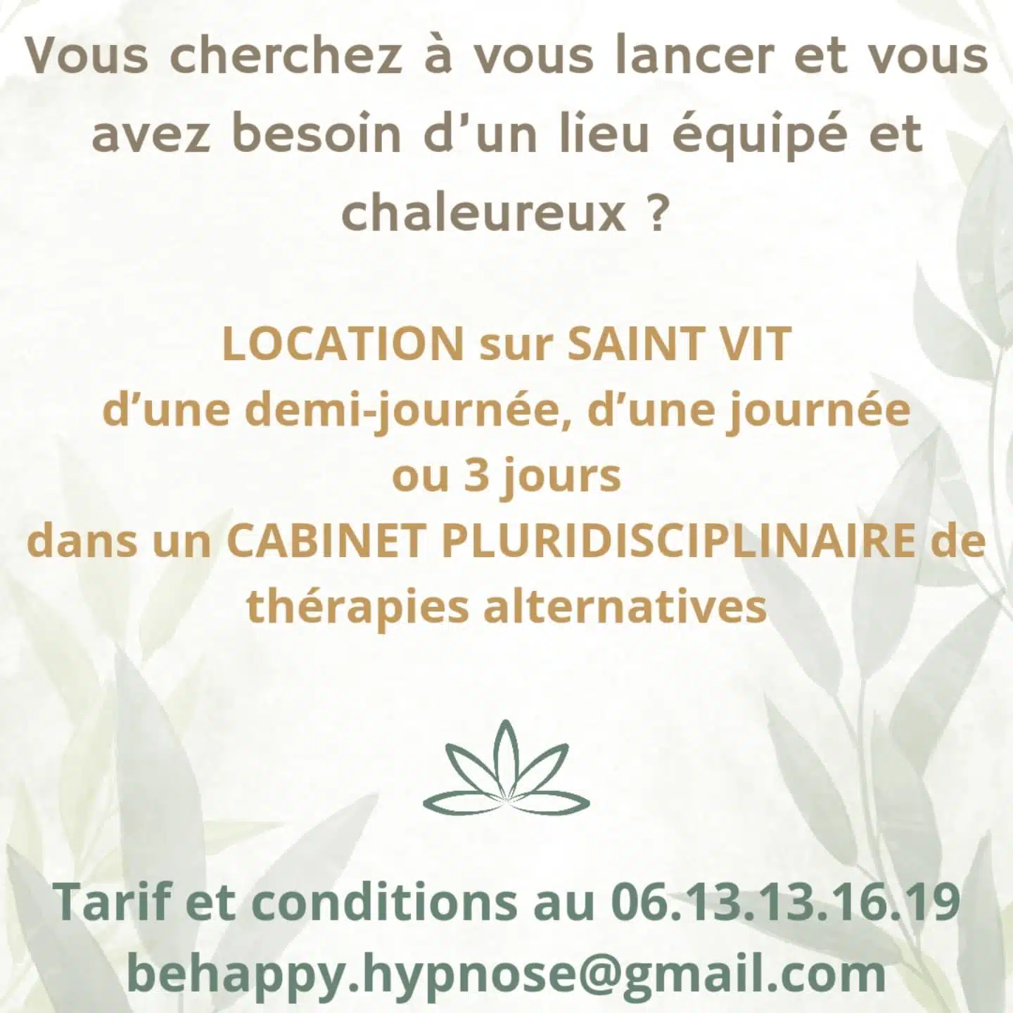 Photo numéro 9 de la galerie de Virginie Mathiot : Hypnothérapeute à Saint-Vit. Prendre RDV